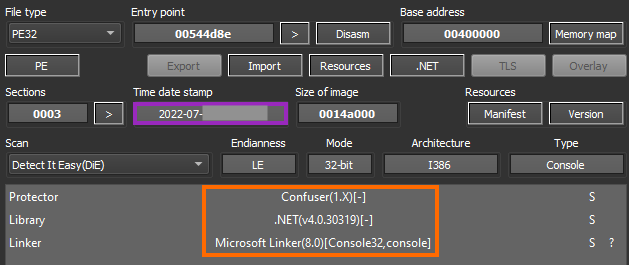 Example of details about the ExMatter tool used by BlackCat attackers.